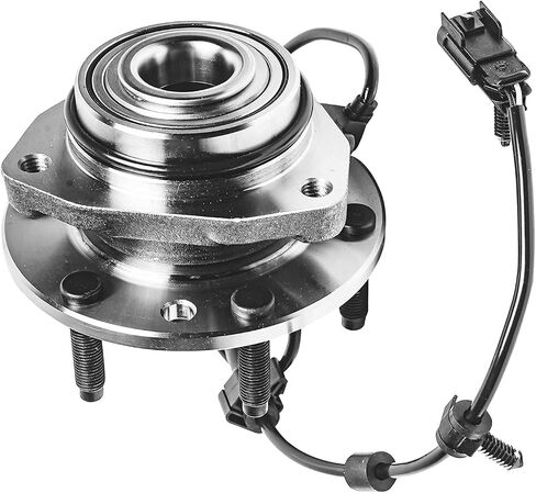 Detroit Axle - Front Wheel Bearing & Hubs Kit for Saab 9-7X Chevy Trailblazer EXT SSR GMC Envoy XL Buick Rainier Isuzu Ascender Olds Bravada, Hub and Bearings + Wheel Lug Nuts Socket Key Replacement in Saudi Arabia