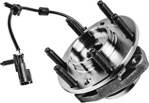 Detroit Axle - Front Wheel Bearing & Hubs Kit for Saab 9-7X Chevy Trailblazer EXT SSR GMC Envoy XL Buick Rainier Isuzu Ascender Olds Bravada, Hub and Bearings + Wheel Lug Nuts Socket Key Replacement in Saudi Arabia