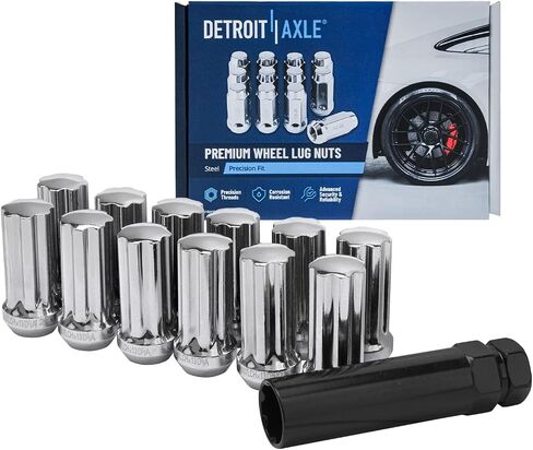 Detroit Axle - Front Wheel Bearing & Hubs Kit for Saab 9-7X Chevy Trailblazer EXT SSR GMC Envoy XL Buick Rainier Isuzu Ascender Olds Bravada, Hub and Bearings + Wheel Lug Nuts Socket Key Replacement in Saudi Arabia