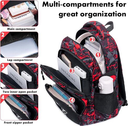 Bluboon Rolling Backpack with Wheels Kids Backpack for Boys Teens Wheeled Bookbag Kids Luggage Travel Hiking in Saudi Arabia