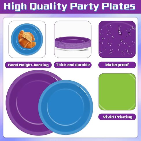 96PCS Cartoon Story Party Paper Plates and Napkins for Toy Inspire Game Party Supplies Cow Print Paper Dessert Plates Red Yellow Tableware Set for 24 Guests Baby Shower Birthday Party Decorations in Kuwait