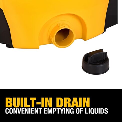 Dewalt 6 جالون متجر فراغ مبلل/جاف ، 4 ذروة HP الرطب/الجاف فاكة للمتجر ، فرع متجر مع وظيفة منفاخ ، أصفر+أسود in Saudi Arabia