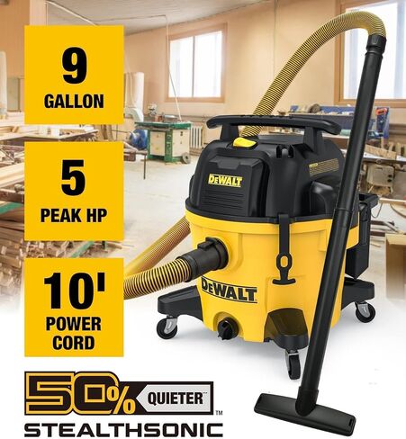Dewalt 6 جالون متجر فراغ مبلل/جاف ، 4 ذروة HP الرطب/الجاف فاكة للمتجر ، فرع متجر مع وظيفة منفاخ ، أصفر+أسود in Saudi Arabia