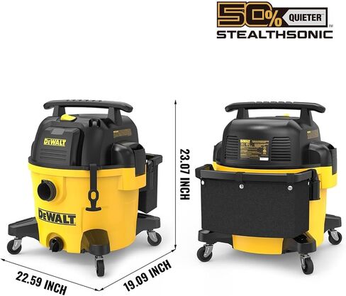 Dewalt 6 جالون متجر فراغ مبلل/جاف ، 4 ذروة HP الرطب/الجاف فاكة للمتجر ، فرع متجر مع وظيفة منفاخ ، أصفر+أسود in Saudi Arabia