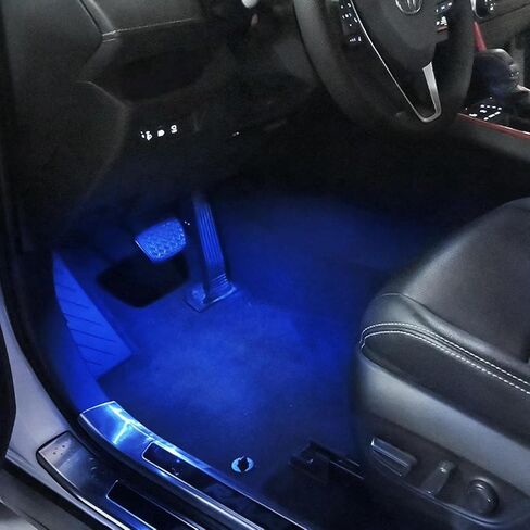 HIGH FLYING for Toyota RAV4 2019-2024 Car Accessories Under Dash Footwell Ambient LED Light Atmosphere Interior Light 1 Kit (Blue Lighted) in Saudi Arabia