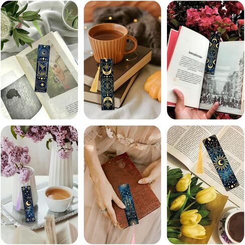 30pcs UV DTF Bookmarks Wraps Transfer Stickers Skull and Flower for Women Men Reading, Waterproof Bookmarkers Decal(No Blank Bookmarks) for Acrylic Plastic Metal Blank Bookmark in Kuwait