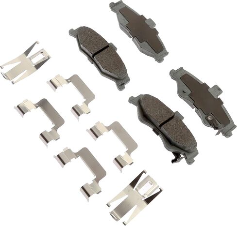 ACDelco Silver 14D750CHF1 Ceramic Rear Disc Brake Pad Kit with Springs and Clips in Saudi Arabia