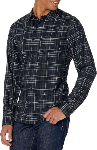 Vince Men's Hidden Valley Plaid Long Sleeve in Saudi Arabia
