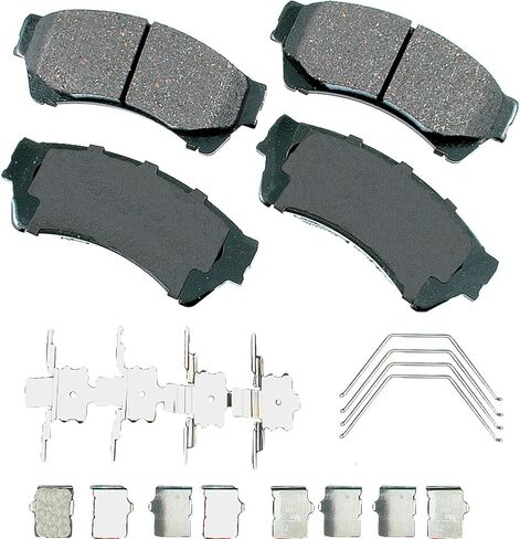Akebono ACT1164 Proact Ultra Premium Ceramic Disc Brake Pad kit, GREY in Saudi Arabia