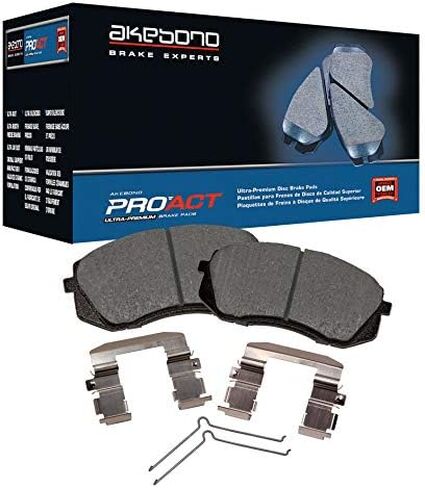Akebono ACT1164 Proact Ultra Premium Ceramic Disc Brake Pad kit, GREY in Saudi Arabia