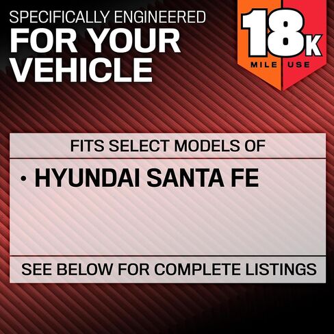 K&N Engine Air Filter: Long Life 18000 Mile Plater Filter: متوافق مع 2012-2019 Hyundai/Kia (Santa Fe ، Sorento) ، KNA-2493 in Saudi Arabia