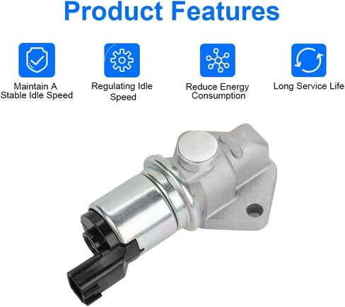 Fuel Injection Idle Air Control Valve Compatible with Suzuki Aerio 2002-2003 Esteem 1999-2002 Sidekick 1996-1998 Auxiliary Air Valve Replacement for 18137-77E00 1813777E00 18134-77E00 AC593 in Saudi Arabia