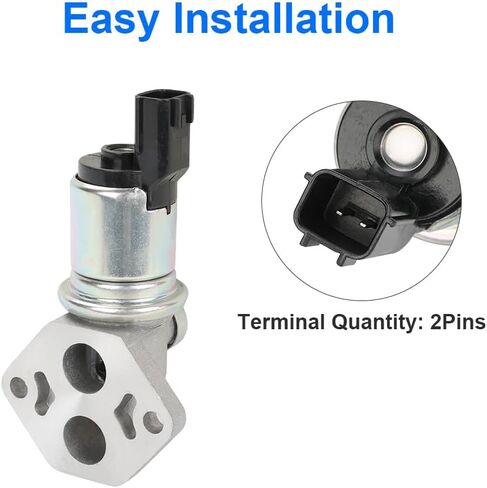 Fuel Injection Idle Air Control Valve Compatible with Suzuki Aerio 2002-2003 Esteem 1999-2002 Sidekick 1996-1998 Auxiliary Air Valve Replacement for 18137-77E00 1813777E00 18134-77E00 AC593 in Saudi Arabia