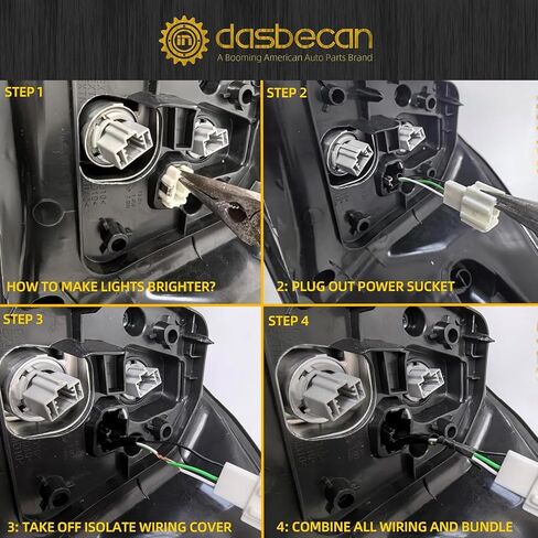 Dasbecan Driver Side Tail Light Compatible with Honda Accord Sedan 2016 2017 Left Rear Lamp Outer Replaces# ‎33550T2AA21 with LED in Saudi Arabia