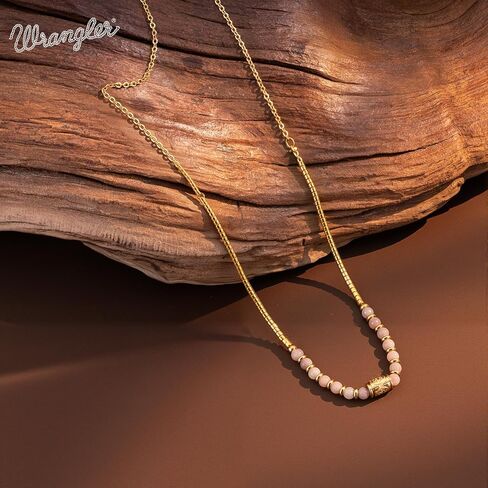 Montana West Wrangler Western Chain Necklace for Women 14K Retro Pendant Necklace Mashing Jewelry Dainty Jewelry in Saudi Arabia