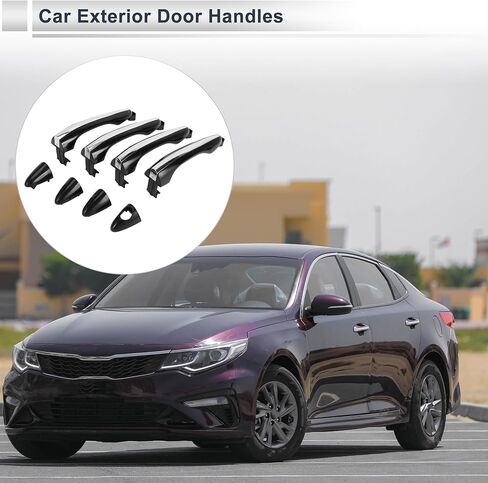 Front Left Right Rear Left Right Car Exterior Door Handles for Kia Optima 2011-2015 Durable Door Handle Replacement No.826512T010/826622T000 ABS 1 Set in Saudi Arabia