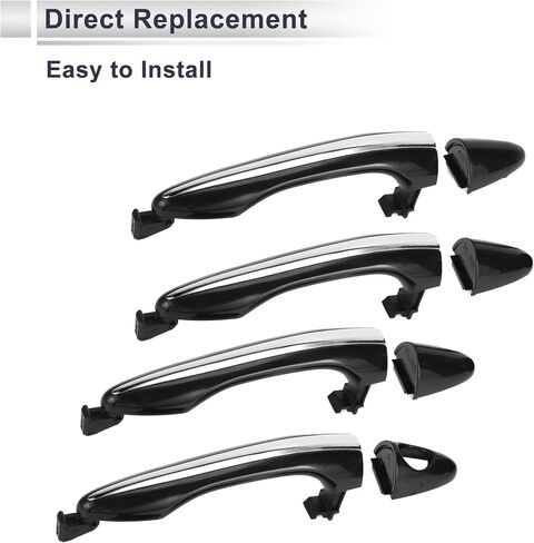 Front Left Right Rear Left Right Car Exterior Door Handles for Kia Optima 2011-2015 Durable Door Handle Replacement No.826512T010/826622T000 ABS 1 Set in Saudi Arabia