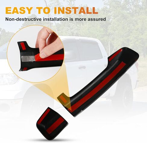 Set of 4 Gloosy Black Door Handle Covers Compatible with 2007-2019 2020 2021 Toyota Tundra 4Dr Crew Cab and 2007-2021 Toyota Sequoia in Saudi Arabia