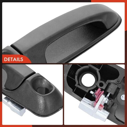A-Premium Front Passenger Side Exterior Door Handle with Keyhole Compatible with Dodge Ram 1500 2002-2008, Ram 2500 2003-2009, Ram 3500 2003-2010, Ram 4500 5500, Durango, Dakota & Mitsubishi Raider in Saudi Arabia