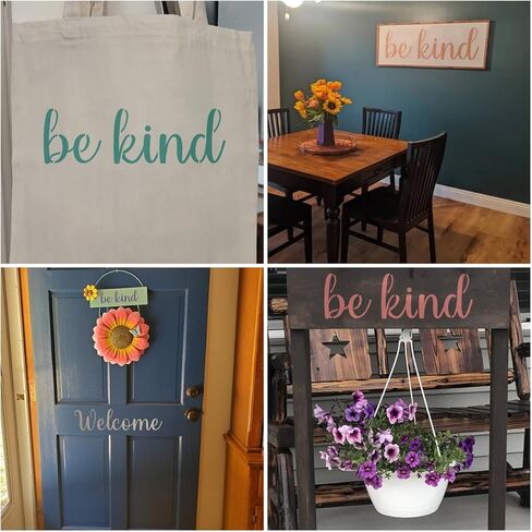 الإستنسل الترحيبي الكبير للطلاء - 6 حزمة ترحيب قوالب الاستنسل للطلاء على الخشب ، والرسائل القابلة لإعادة الاستخدام للرسائل لعلامات الحرف الخشبية للطباش in Kuwait