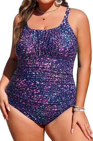 Daci Plus Size Simpluit Swimsuit - بدلة الاستحمام للبطن النسائي تغطية كاملة التغطية 2025 in Kuwait
