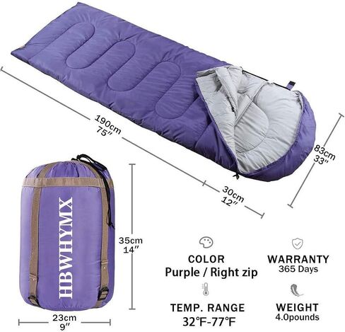 Blue Sleeping Bags for Adults Backpacking Lightweight Waterproof- Cold Weather Sleeping Bag for Warm Camping Hiking Outdoor Travel Hunting with Camping Sleeping Bag (Blue1, 86 x 31.5inches) in Kuwait