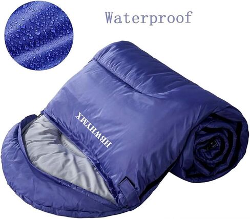 Blue Sleeping Bags for Adults Backpacking Lightweight Waterproof- Cold Weather Sleeping Bag for Warm Camping Hiking Outdoor Travel Hunting with Camping Sleeping Bag (Blue1, 86 x 31.5inches) in Kuwait