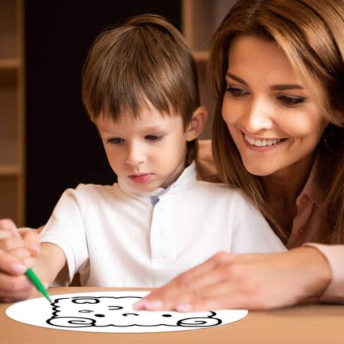 24 حزمة دائرة محو جافة ، أماكن كتابة سطح المكتب على سطح المكتب الأبيض لجداول الفصول الدراسية ، ملصقات جدار فينيل قابلة للإزالة لمعلمي المدارس in Kuwait