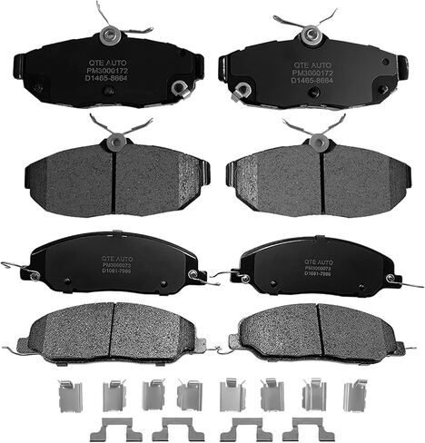 PM Auto Set of 8 Front D1081 8520 -Rear D1465 8664 Ceramic Brake Pads For 2011-2014 Ford Mustang in Saudi Arabia