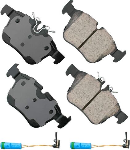 Akebono Brakes - Brake Pad Set - Superior initial effectiveness with no required break-in period, 1 Year limit warranty (EUR1795) , GREY in Saudi Arabia