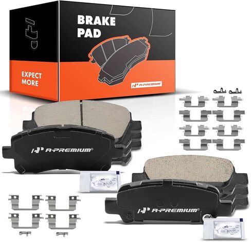 A-Premium Front and Rear Ceramic Disc Brake Pads Set Compatible with Subaru Outback 2000-2002, Forester 1998-2002, Impreza 1999-2003, Legacy 2000-2002 8-PC Set in Saudi Arabia