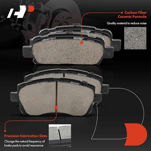 A-Premium Front and Rear Ceramic Disc Brake Pads Set Compatible with Subaru Outback 2000-2002, Forester 1998-2002, Impreza 1999-2003, Legacy 2000-2002 8-PC Set in Saudi Arabia