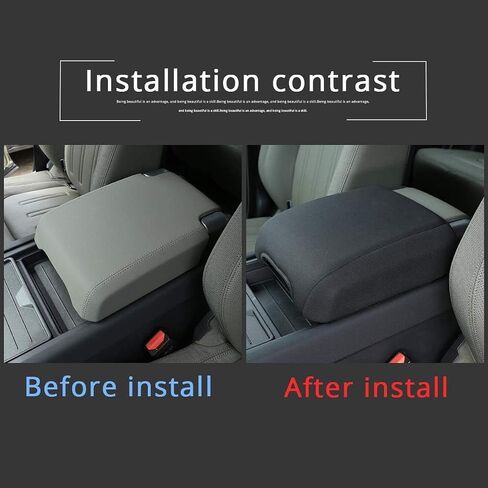 طقم غطاء ذراع وحدة التحكم ، وسادة مسند ذراع وحدة التحكم في السيارات ، تناسب لاند روفر Defender 110 Accessories 2020 ، واقي منظم الملحقات (النسيج الأسود) in Saudi Arabia