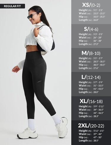baleaf Women's Fleece Lined Leggings Thermal Winter Warm Pants High Waisted Cold Weather Tights with Cross Pockets in Saudi Arabia
