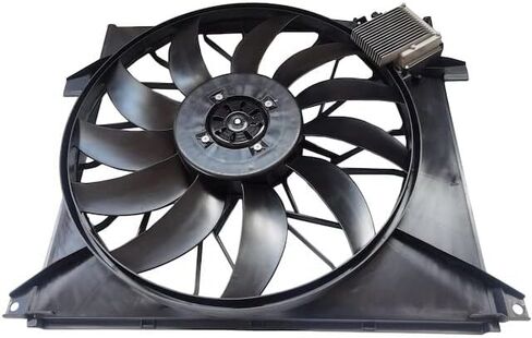 A/C Cooling Condenser Fan Assembly - Compatible with 2002-2005 Mercedes-Benz ML500 in Saudi Arabia