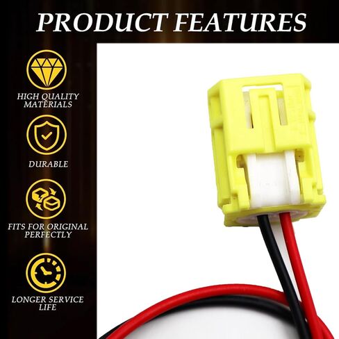 2-Pin Front Crash Sensor Pigtail Wire Connector Compatible with Toyota RAV4 2009-2024 12490 Wiring Harness in Saudi Arabia