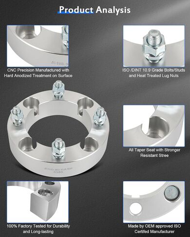 ECCPP 4x136mm to 4x136mm Wheel Spacers 1.5 inch 4 lug Fit for Honda SXS1000M5 Pioneer 1000-5 2016-2024 for Honda SXS10S2R Talon 1000R 2019-2024 -4PCS in Saudi Arabia