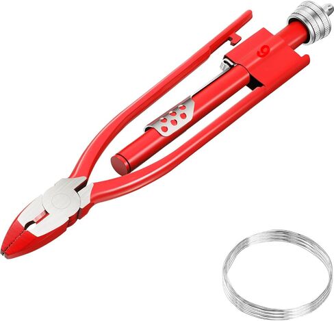 Aircraft Safety Wire Twisting Plier, Metal Twisting Tool with 10-meter 0.5 mm Wire, Lock Twister Safety Plier for Auto Industry Aircraft(9 Inch) in Kuwait