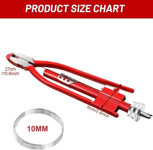 Aircraft Safety Wire Twisting Plier, Metal Twisting Tool with 10-meter 0.5 mm Wire, Lock Twister Safety Plier for Auto Industry Aircraft(9 Inch) in Kuwait