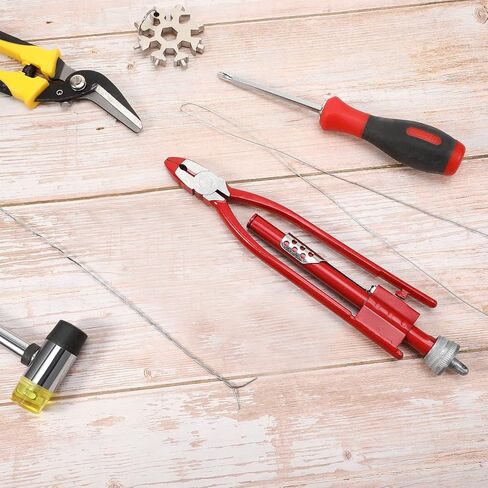 Aircraft Safety Wire Twisting Plier, Metal Twisting Tool with 10-meter 0.5 mm Wire, Lock Twister Safety Plier for Auto Industry Aircraft(9 Inch) in Kuwait