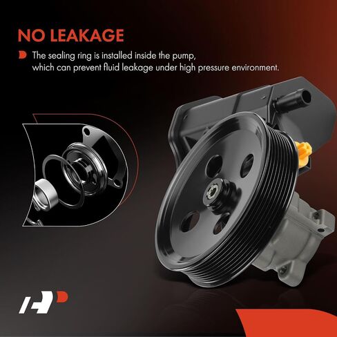 مضخة توجيه الطاقة A-Premium ، مع خزان و Pulley & Snap-Ring Packplate ، متوافق مع Dodge RAM 2500 3500 ، 2003 2004 2005 2006 in Saudi Arabia
