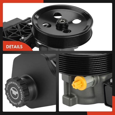 مضخة توجيه الطاقة A-Premium ، مع خزان و Pulley & Snap-Ring Packplate ، متوافق مع Dodge RAM 2500 3500 ، 2003 2004 2005 2006 in Saudi Arabia