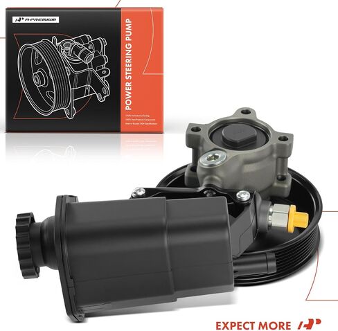 مضخة توجيه الطاقة A-Premium ، مع خزان و Pulley & Snap-Ring Packplate ، متوافق مع Dodge RAM 2500 3500 ، 2003 2004 2005 2006 in Saudi Arabia