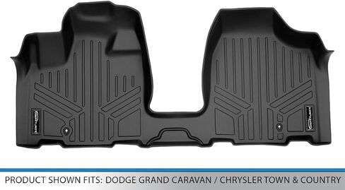 Smartliner Custom Fit Floor Haps 1st Row 1 قطعة بطانة متوافقة مع 2008-2016 Chrysler Town & Country in Saudi Arabia