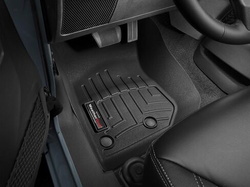 Weathertech مخصص Floirliners لجيب Wrangler 2-Door ، Wrangler JK Unlimited 4 أبواب ، Wrangler Unlimited 4-Door ، Wrangler JK 2-Door-1st Row (445731) ، Black in Saudi Arabia