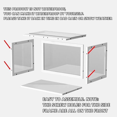 Window Cat Perch Catio, Wood Cat Window Box, Window Catio for Indoor Cats. Catio Window for 2 Adult Cats. Cat Window Box Fits Vertical Windows 24"-36" Wide KGCCIZI. in Saudi Arabia