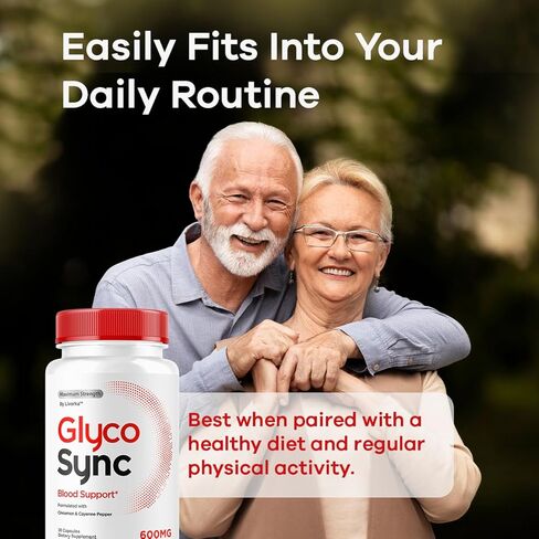 كبسولات Sync Glyco - حبوب ملحق Glyco Sync الرسمية ، جميعها دعم توازن Glycosync الطبيعي للصحة والعافية ، مراجعة صيغة Synk Synk ، 30 كبسولة لمدة شهر واحد in Kuwait