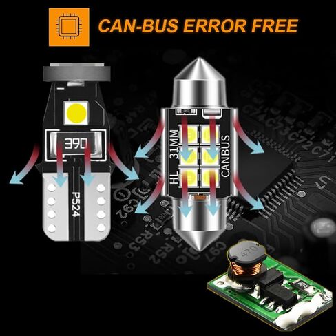 6000K Bright White Interior LED Bulbs Kit Package Map Dome Glove Box and License Plate Lights Replacement for Dodge Ram 1500 2500 3500 2003 2004 2005 2006 2007 2008 2009 + Free Install Tool in Kuwait