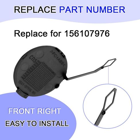 Front Right Bumper Tow Hook Cover Compatible With Alfa Romeo Giulia 2015-2021,Replacement Part for 156107976 Tow Hook Cover in Saudi Arabia