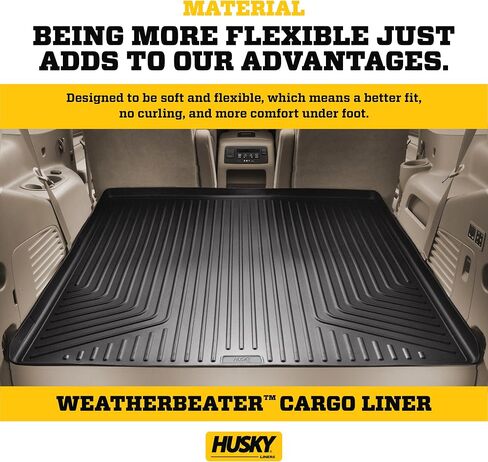 Husky Liners Weatherbeater Floor Mats | Fits 2011-2013 Kia Sorento | Front & 2nd Row, 3-pc Black - 98811 in Kuwait